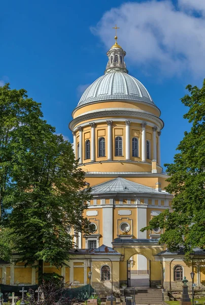 Alexander Nevsky Lavra Monasterio San Petersburgo Rusia Catedral Santa Trinidad — Foto de Stock