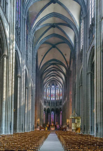 Clermont-Ferrand Cathedral, Francie — Stock fotografie