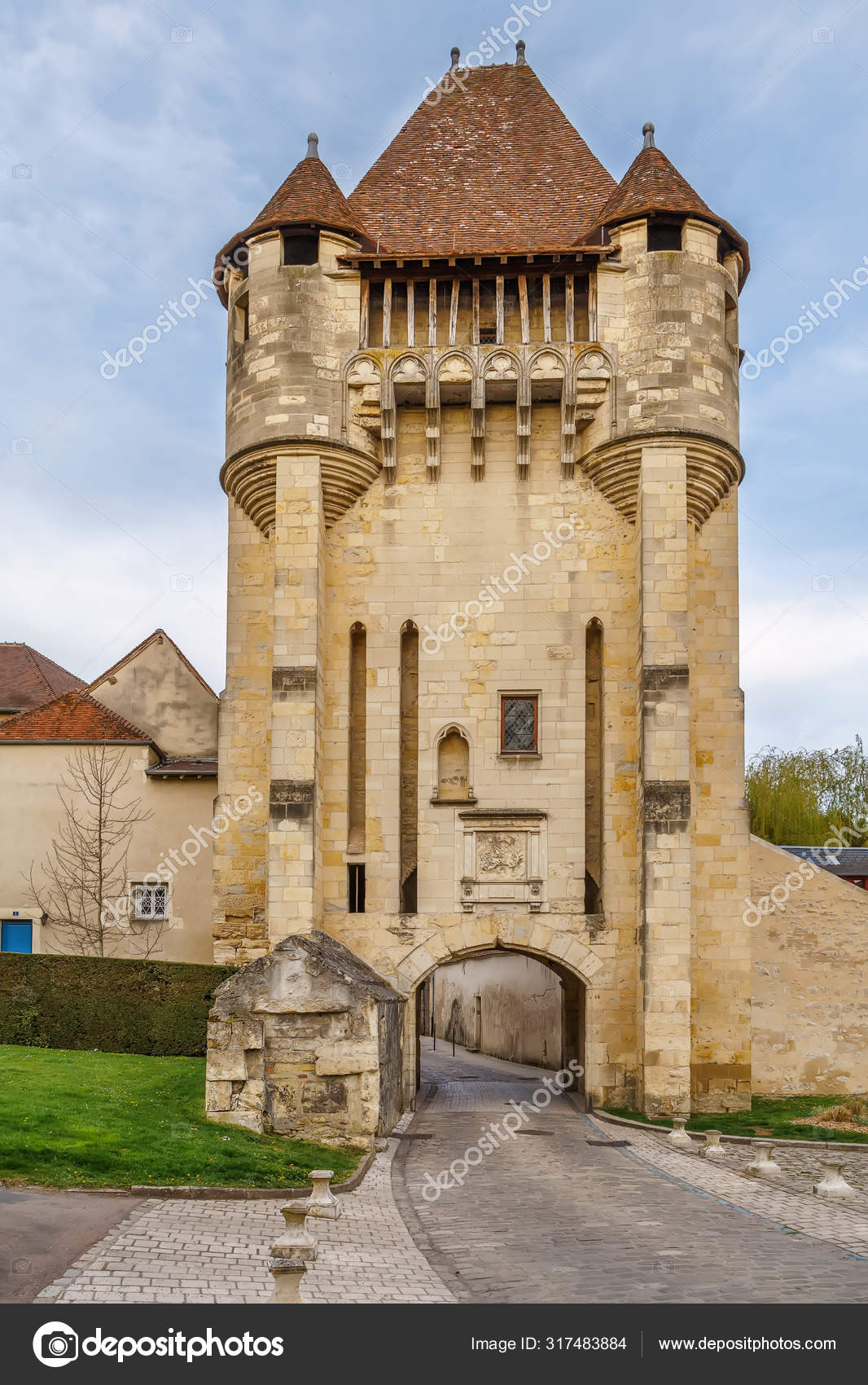 Porte du Croux, Nevers, Francia fotografía de stock © borisb17