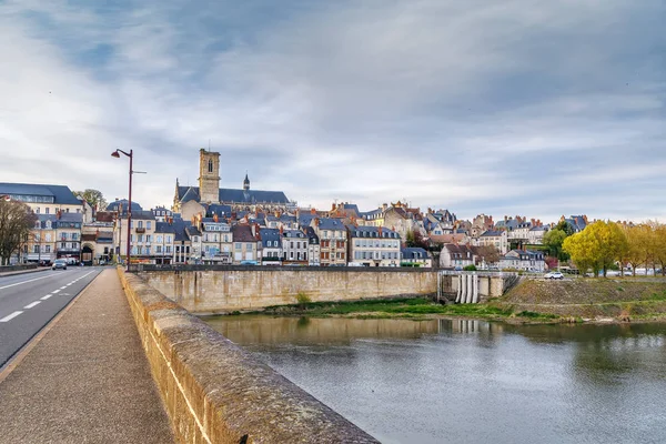 Pohled na Nevers, Francie — Stock fotografie