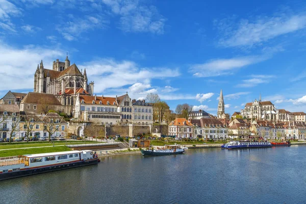 Uitzicht op Auxerre, Frankrijk — Stockfoto
