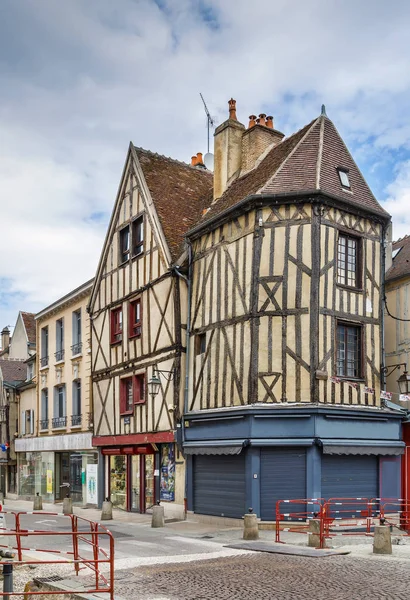 Strret i Auxerre, Frankrike — Stockfoto