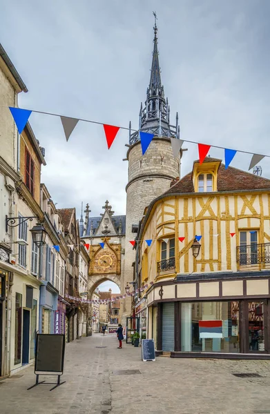 Hodinová věž, Auxerre, Francie — Stock fotografie