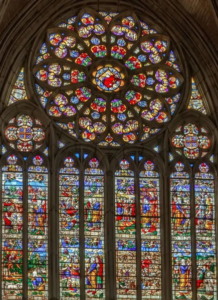 Auxerre Cathedral, Frankrijk — Stockfoto