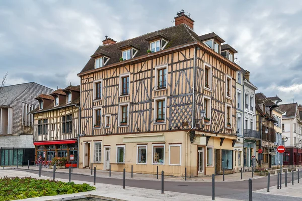 Straat in Troyes, Frankrijk — Stockfoto