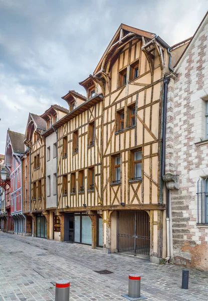 Strret i Troyes centrum, Frankrike — Stockfoto