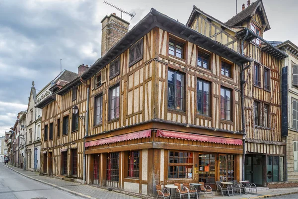 Strret i Troyes centrum, Frankrike — Stockfoto