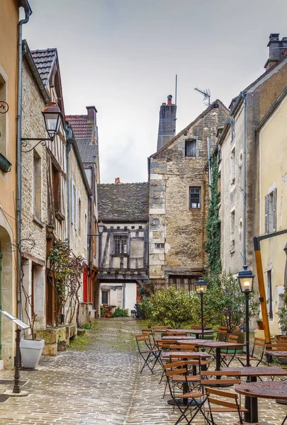 Ulice Noyers, Yonne, Francie — Stock fotografie