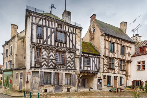Náměstí Noyers, Yonne, Francie — Stock fotografie