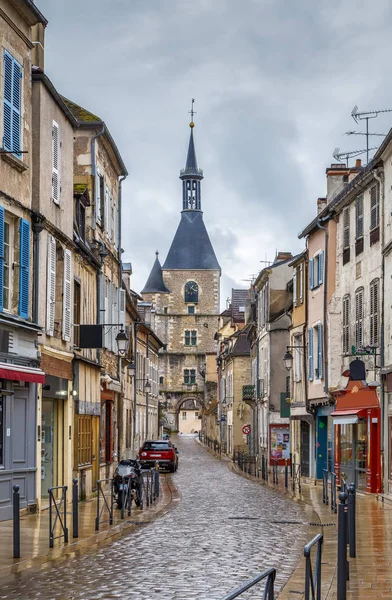 Straat in Avallon, Frankrijk — Stockfoto