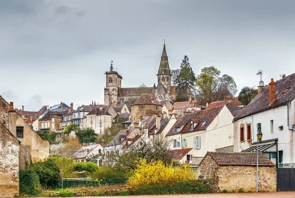 Kerk Notre-Dame, Semur-en-Auxois, Frankrijk — Stockfoto