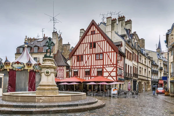Francois Rude square, Dijon, Frankrike — Stockfoto