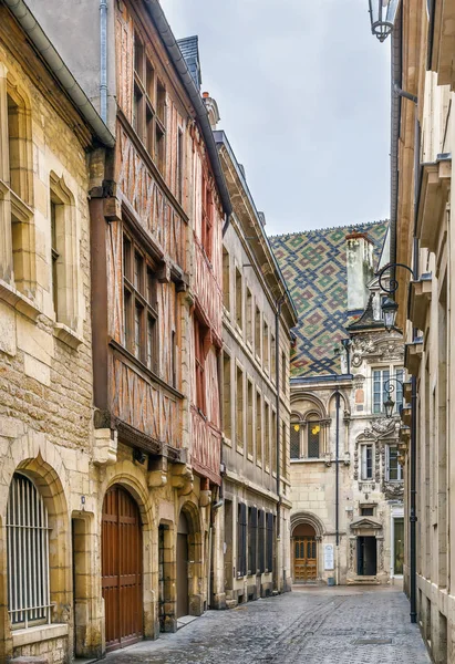 Straat in Dijon, Frankrijk — Stockfoto