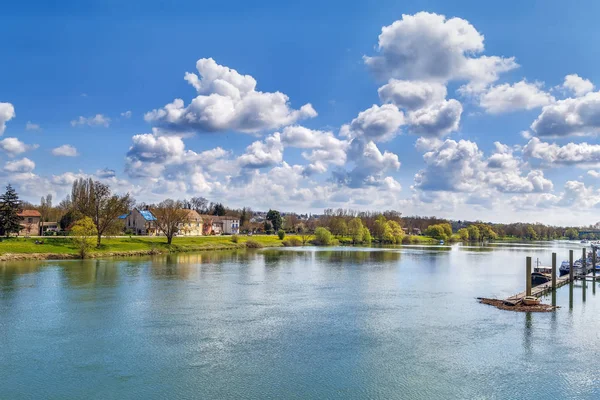 Saone river, France — Stock Photo, Image