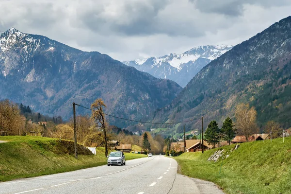 Landschap in Haute-Savoie, Frankrijk — Stockfoto