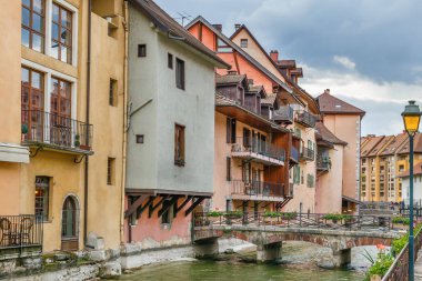 Fransa, Annecy 'deki Thiou nehri.