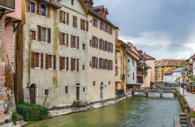 Fransa, Annecy 'deki Thiou nehri.
