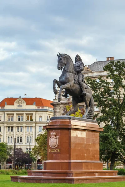 Ferenc II. Rakoczi Heykeli, Budapeşte, Macaristan — Stok fotoğraf