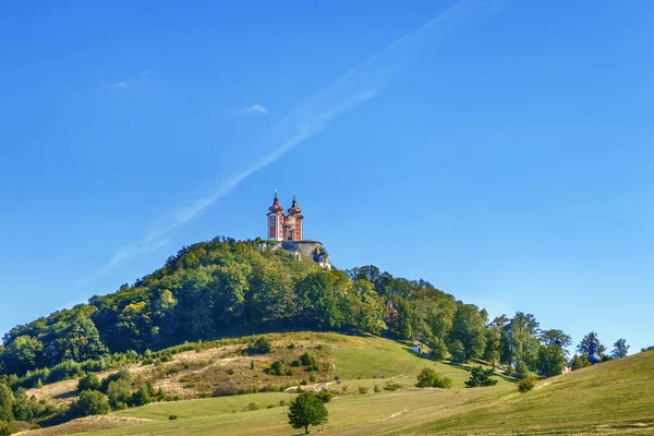 Calvaire Bansk Stiavnica Est Important Calvaire Baroque Slovaquie — Photo