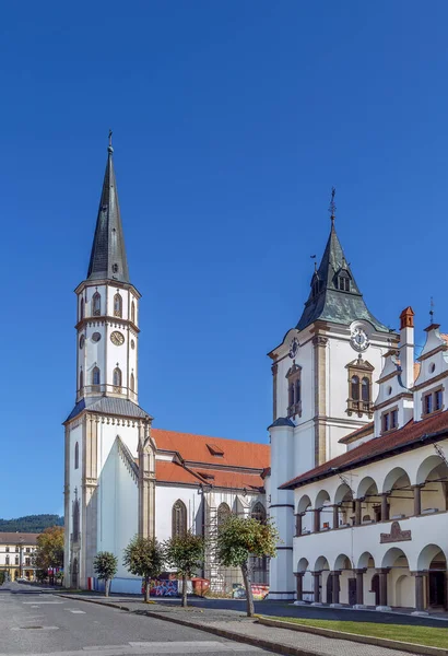 Gamla Stadshuset Och Basilikan James Levoca Slovakien — Stockfoto