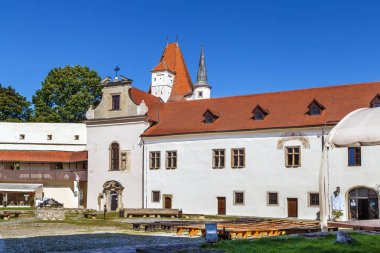 Castle in Kezmarok town, Slovakia. Castle was mentioned for the first time in the year 1463 clipart