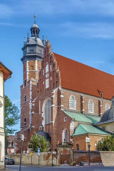 Bazylika Bożego Ciała Kazimierzu Krakowie Polska Gotycki Kościół Założony 1335 — Zdjęcie stockowe