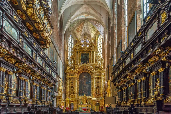 基督圣体堂 Corpus Christi Basilica 位于波兰克拉科夫的卡齐米日地区 是一座哥特式教堂 始建于1335年 — 图库照片