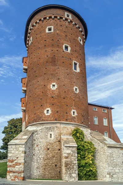 Sandomierz Tower Ett Tre Befintliga Wawel Slott Torn Krakow Polen — Stockfoto