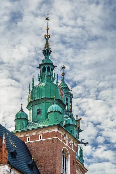 Torre Sigismondo Cliock Tower Della Cattedrale Wawel Cracovia Polonia — Foto Stock