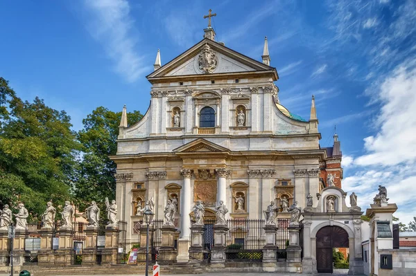 Aziz Peter Paul Kilisesi Polonya Nın Başkenti Krakow Bulunan Bir — Stok fotoğraf