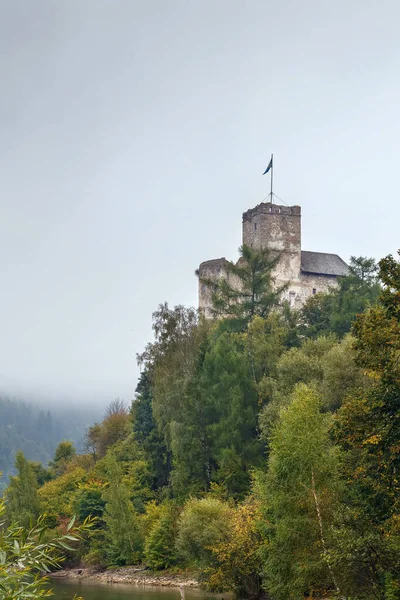 Vista Del Castillo Niedzica También Conocido Como Castillo Dunajec Polonia — Foto de Stock