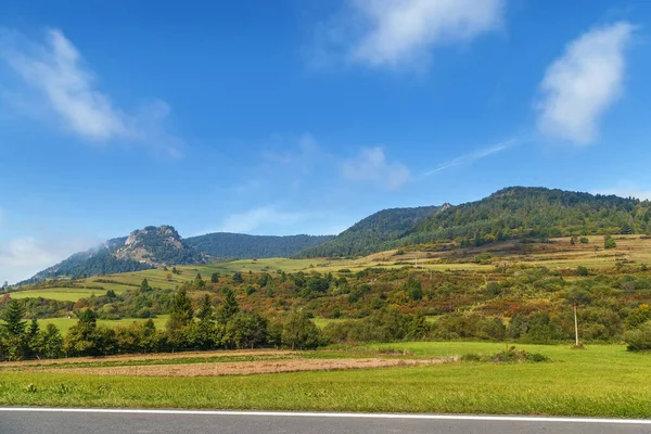 Landskap Med Haligovske Skaly Stenar Slovakien — Stockfoto