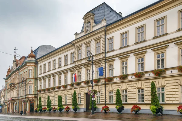 Straße Mit Historischen Häusern Der Altstadt Von Kosice Slowakei — Stockfoto