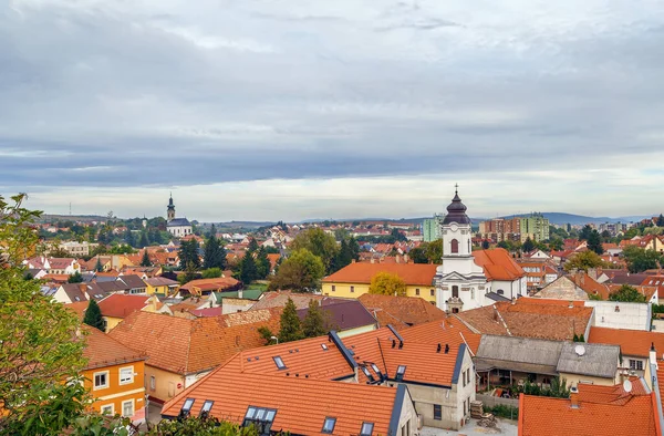 มมองของเม Eger จากปราสาท Eger งการ — ภาพถ่ายสต็อก