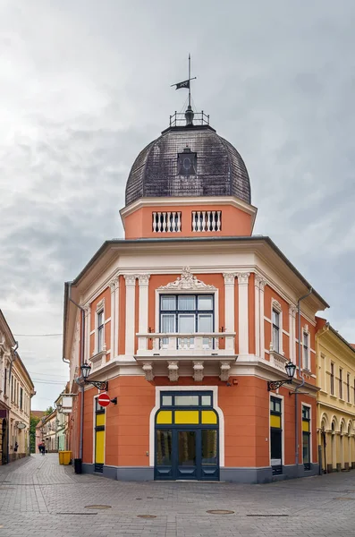 Straat Met Historisch Huis Eger Centrum Hongarije — Stockfoto