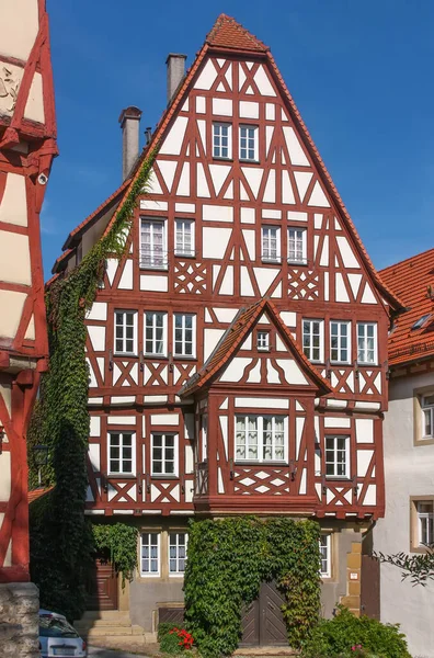 Casa Meia Madeira Histórica Bad Wimpfen Cidade Velha Alemanha — Fotografia de Stock