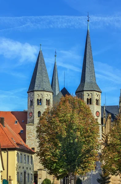 Καθεδρικός Ναός Του Αγίου Πέτρου Στο Bad Wimpfen Γερμανία — Φωτογραφία Αρχείου