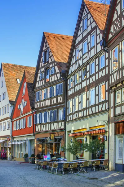 Street Historical Half Timbered Houses Schwabisch Hall Germany — Stock Photo, Image