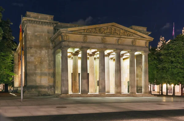 Neue Wache Por Noche Memorial Central República Federal Alemania Para —  Fotos de Stock