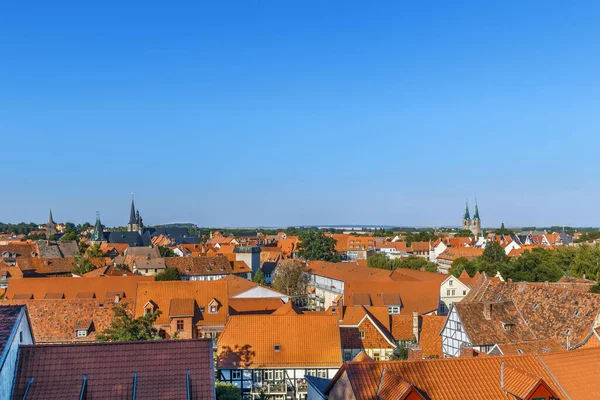 Panoramic View Quedlinburg Old Town Germany — Stock Photo, Image