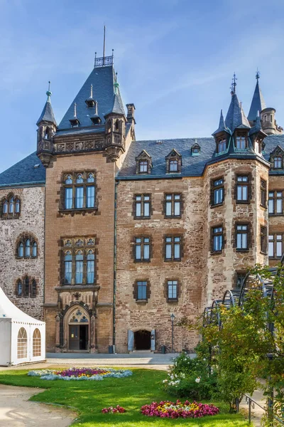 Wernigerode城堡 Wernigerode Castle 是一座城堡 位于Wernigerode镇上方的Harz山脉 — 图库照片