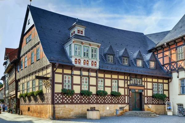 Calle Con Casas Históricas Centro Vernigerode Alemania — Foto de Stock