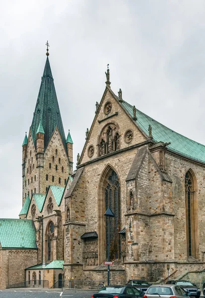 Cattedrale Cattolica Paderborn Principalmente Del Xiii Secolo Germania — Foto Stock