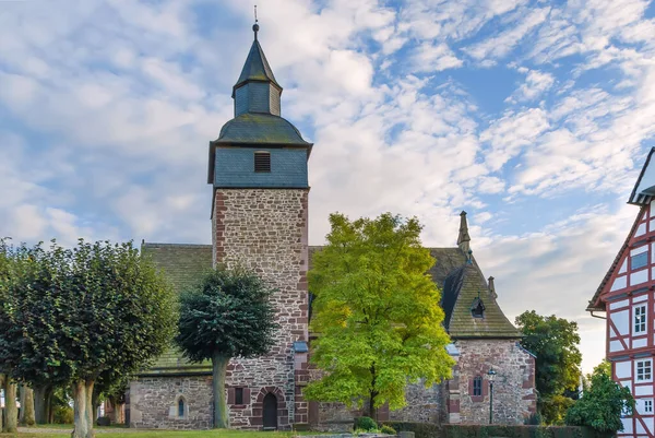 Iglesia Medieval Pequeña Ciudad Antigua Trendelburg Alemania — Foto de Stock