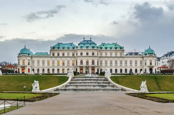 Övre Belvedere Slott Byggdes 1723 Och Ett Vackraste Barockpalatsen Europa — Stockfoto