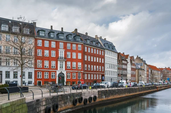 Embankment Avec Maisons Historiques Dans Centre Ville Copenhague Danemark — Photo