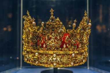 Christian IV Crown, 1595-1596 yapımı Rosenborg Sarayı Müzesi 'nde sergileniyor.