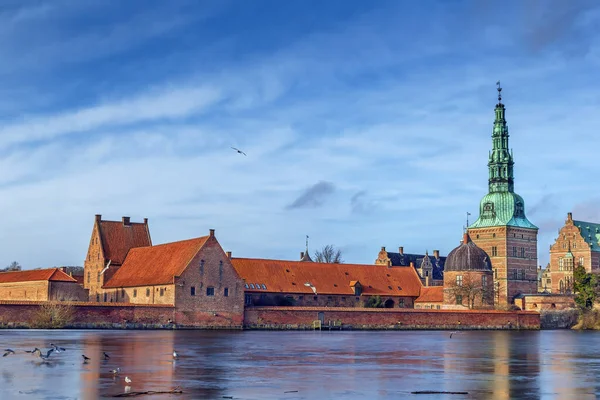 Blick Auf Frederiksborg Slot Vom Schloßsee Dänemark — Stockfoto