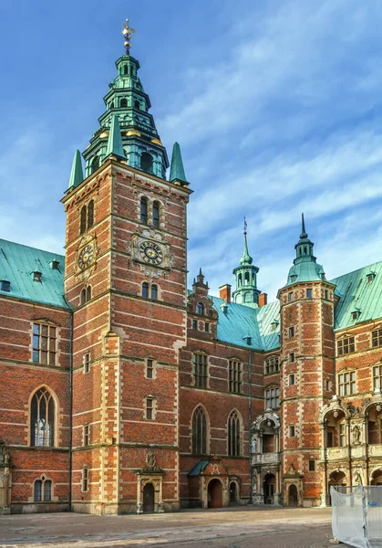 Hrad Frederiksborg Palácový Komplex Dánském Hillerodu Byla Postavena Počátku Století — Stock fotografie