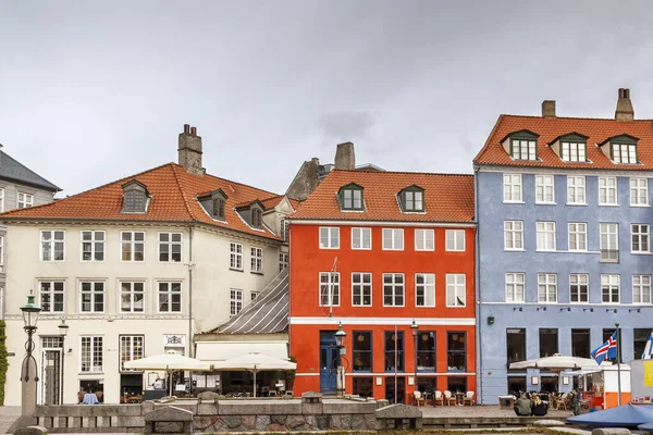 Fachada Colorida Construção Longo Canal Nyhavn Copenhague Dinamarca — Fotografia de Stock